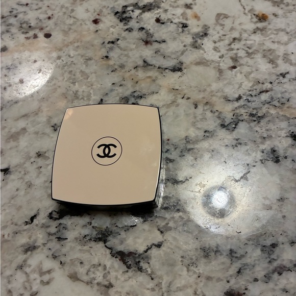 CHANEL Other - CHANEL Make up AUTHENTIC Powder Compact , brush, powder with Black Logo